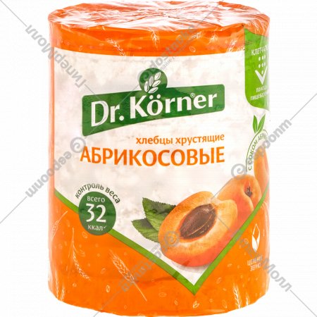 Хлебцы хрустящие «Dr.Korner» злаковый коктейль абрикосовый, 90 г