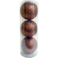 

Шар елочный (100 мм, коричневый)
