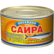 Сайра «ПОСЕЙДОН» (т/о, НДМ, куски) 230г