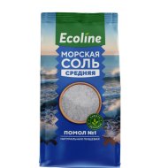 Соль«ЭКОЛАЙН»(морская new,помол №1)0.5кг