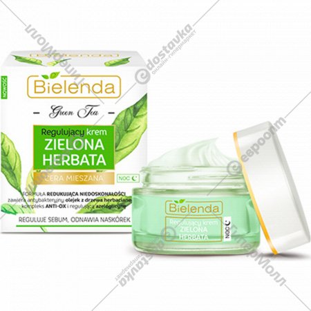 Регулирующий крем ночной «Bielenda» зеленый чай, 50 мл