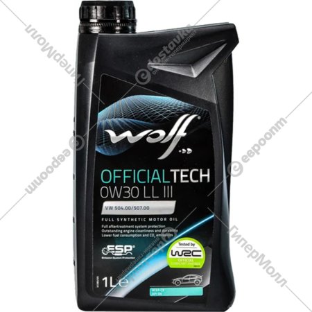 Моторное масло «Wolf» OfficialTech 0W-30 LL III FE ACEA C3 LL04, 65620/1, 1 л