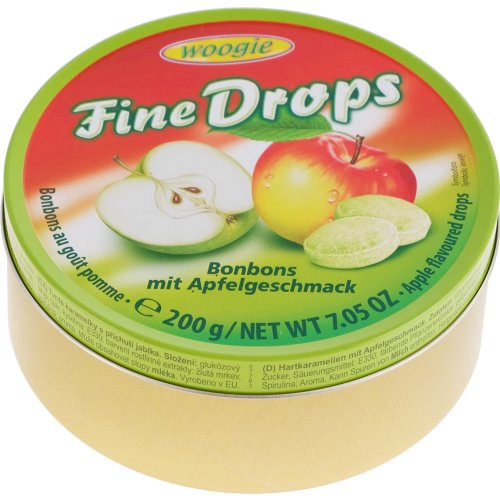 Карамель леденцовая «Woogie» Fine Drops, со вкусом яблока, 200 г