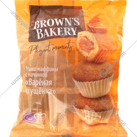 Мини-маффины «Brown's Bakery» с вареной сгущенкой, 465 г