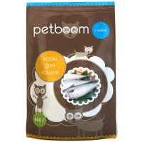 

Корм д/кошек "PETBOOM" (рыба,уп) 0.4кг