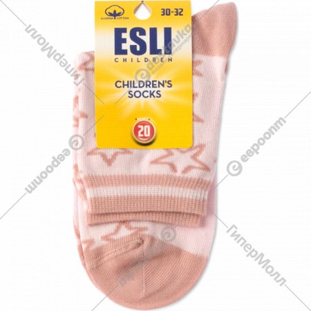 Носки детские «Esli» светло-розовый, размер 20