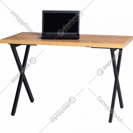 Обеденный стол «Millwood» Хьюстон 18 мм, ЛДСП дуб золотой крафт/черный, 100х70х73 см