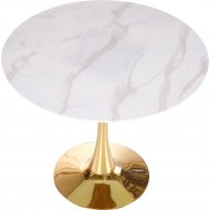 Обеденный стол «Halmar» Casemiro, V-CH-CASEMIRO-ST, белый мрамор/золотой