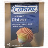 Презерватив «Contex» Ribbed ребристые 3 шт