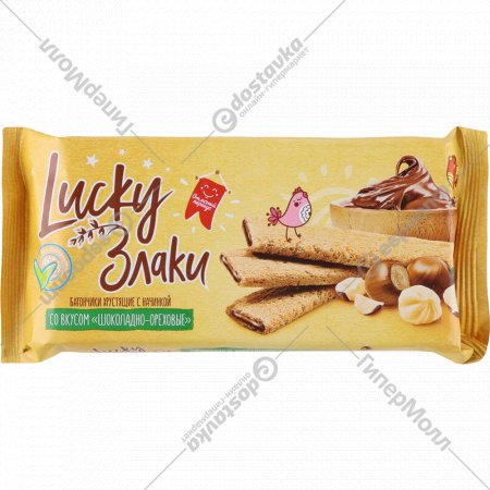 Батончики хрустящие «Lucky» Злаки шоколадно-ореховые, 100 г