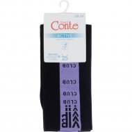 Носки женские «Conte Elegant» Active, 433, черный/сиреневый, размер 25