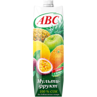 

Сок"АВС"(мультифруктовый,призма) 1л