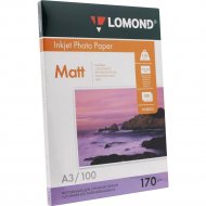 Фотобумага «Lomond» A3 матовый, 170 г/м2, 6425, 100 л
