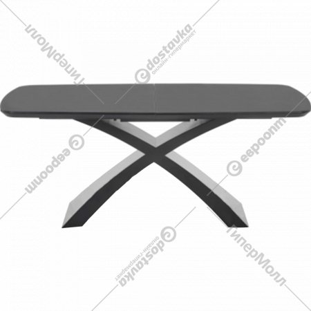 Обеденный стол «Halmar» Silvestro, V-CH-SILVESTRO-ST, темно-серый/черный