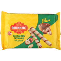 

Труб.вафельные "ЯШКИНО ОРЕХОВЫЕ" 190гр