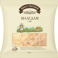 Сыр полутвердый «Брест-Литовск» Маасдам, тертый, 45%, 200 г