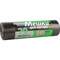 

Мешки для мусора, 20 л, 30 шт. в рулоне