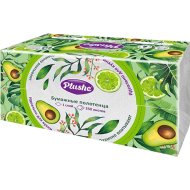 Полотенца бумажные Plushe Home V-сложения, 1 слой, 250 листов