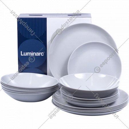 Набор тарелок «Luminarc» Diwali granit, P2921, 18 шт