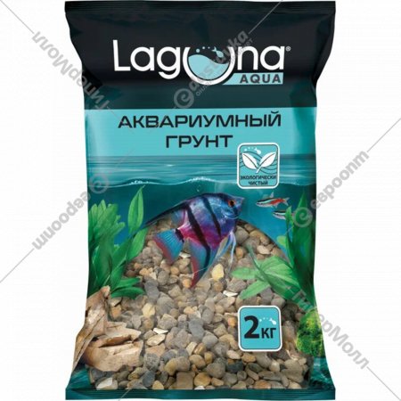 Грунт для аквариума «Laguna AQUA» 4-6 мм, темно-коричневый меланж, 73954050
