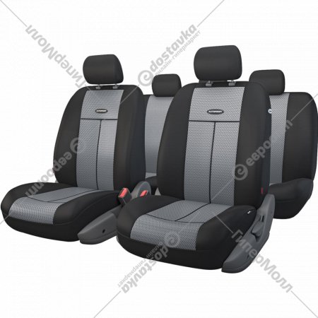 Автомобильные чехлы «Autoprofi» AIR Mesh, TT-902M BK/D.GY, черно-серый