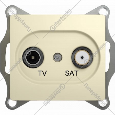 Розетка TV + SAT «Schneider Electric» Glossa, GSL000298
