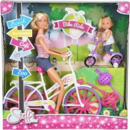 Набор кукол «Simba» Штеффи и Эви на велосипедах, 105733045