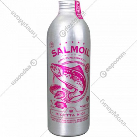 Добавка для животных «Necon» Salmoil Ricetta 6, лососевое масло, для поддержания здоровья суставов, 250 мл