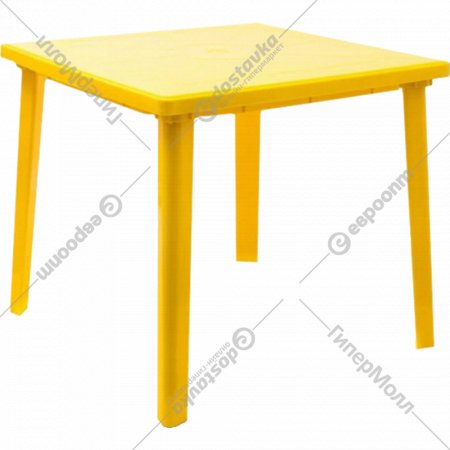 Стол садовый «Стандарт Пластик Групп» квадратный, желтый, 130-0019