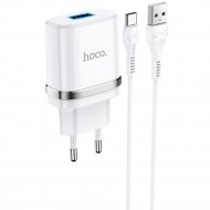 Сетевое зарядное устройство «Hoco» N1, 58907, + кабель Type-C, белый