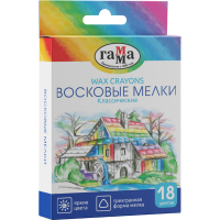 

Мелки восков.гамма"КЛАССИЧЕСКИЕ"(18цв.)