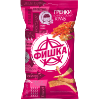 

Гренки "ФИШКА" (камчатский краб) 60г