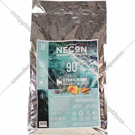 Корм для кошек «Necon» для стерилизованных кошек, океаническая рыба и криль, 10 кг