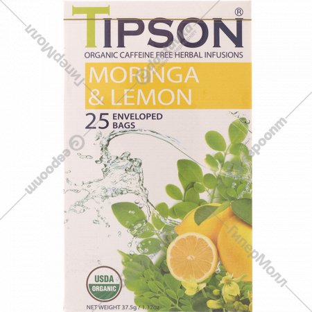 Чайный напиток «Tipson» моринга и лимон, 25х1.5 г