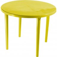 Стол садовый «Стандарт Пластик Групп» круглый, желтый, 130-0022