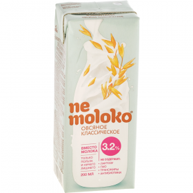 На­пи­ток ов­ся­ный «Nemoloko» клас­си­че­ский, 200 мл