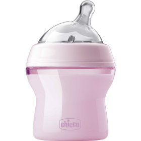 Бу­ты­лоч­ка «Chicco» Natural Feeling, с си­ли­ко­но­вой соской, ро­зо­вый, 00081311100000, 150 мл