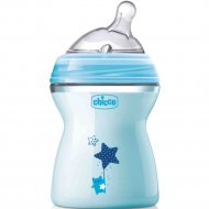 Бутылочка «Chicco» Natural Feeling, с силиконовой соской, голубой, 00081323200000, 250 мл