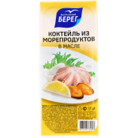 

Коктейль из морепродуктов(в масле)200г