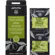 Скраб для лица «APIVITA» Express Face Scrub for Deep Exfoliation Olive, с оливой, 2x8 мл