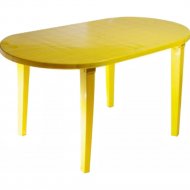 Стол «Стандарт Пластик Групп» овальный, желтый, 130-0021