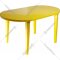 Стол «Стандарт Пластик Групп» овальный, желтый, 130-0021