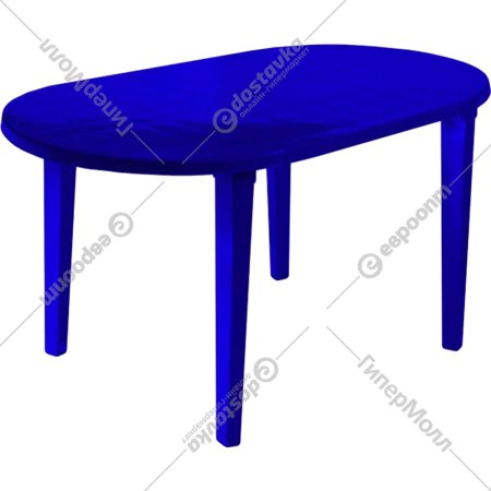 Стол «Стандарт Пластик Групп» овальный, синий, 130-0021