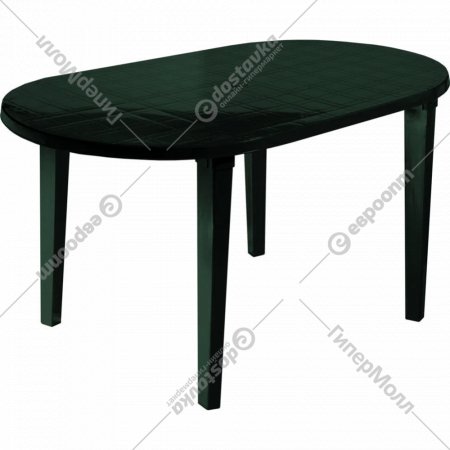 Стол «Стандарт Пластик Групп» овальный, темно-зеленый, 130-0021