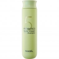 Шампунь «Masil» 5 Probiotics, с пробиотиками для блеска и укрепления волос с яблочным уксусом 300 мл