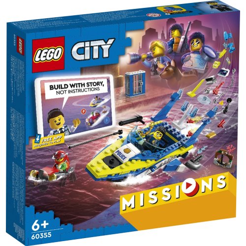 Конструктор «LEGO» City, Детективные миссии водной полиции, 60355