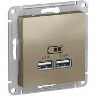 Розетка USB «Schneider Electric» AtlasDesign, ATN000533