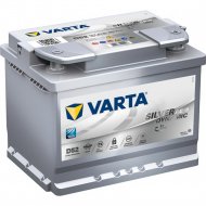 Аккумулятор автомобильный «Varta» Silver Dynamic AGM, 60Ah, 560901068
