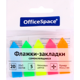 Флажки-закладки «Office Space» самоклеящиеся, 100 шт
