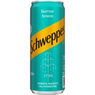 Напиток газированный «Schweppes» биттер лемон, 0.33л